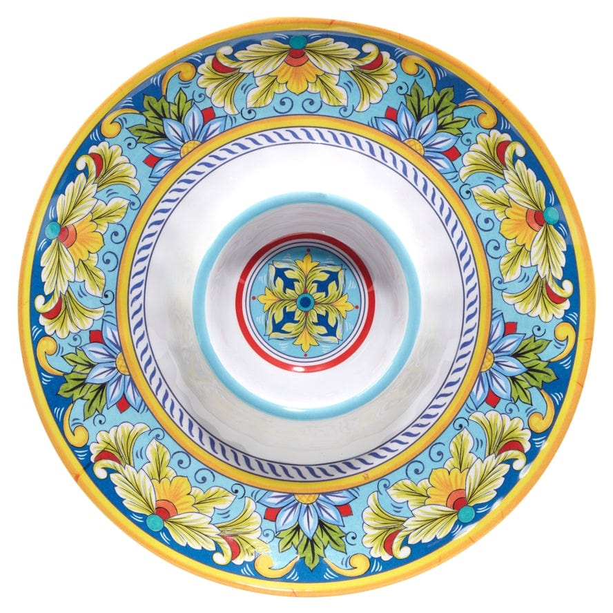 Certified International Certified International Palermo Melamine Chip Dip 14.5" - Little Miss Muffin Children & Home