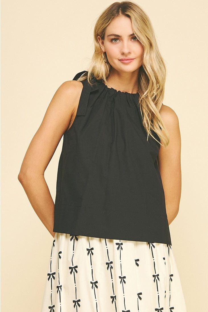 Pinch Tie Shoulder Sleeveless Top - Little Miss Muffin Children & Home