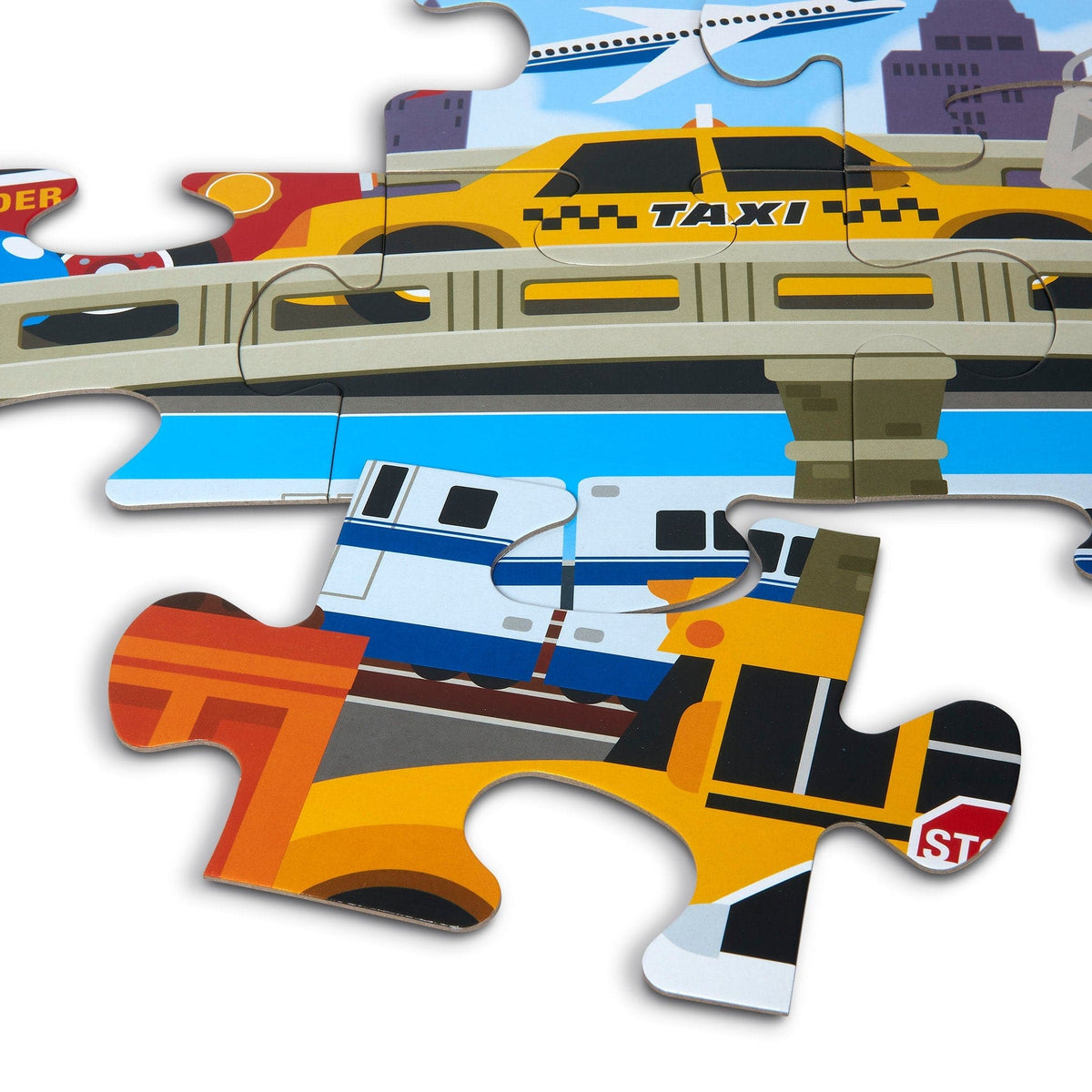 Melissa & Doug Traffic Jam Floor Puzzle, 24 Pieces - Little Miss Muffin Children & Home