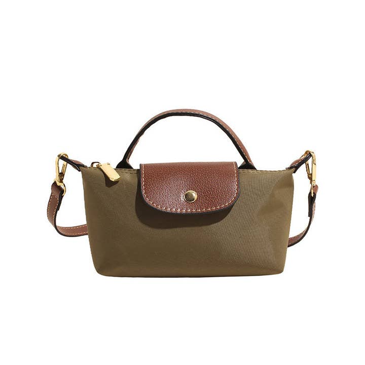 Army Color Block Flap Crossbody Phone Wallet Bag