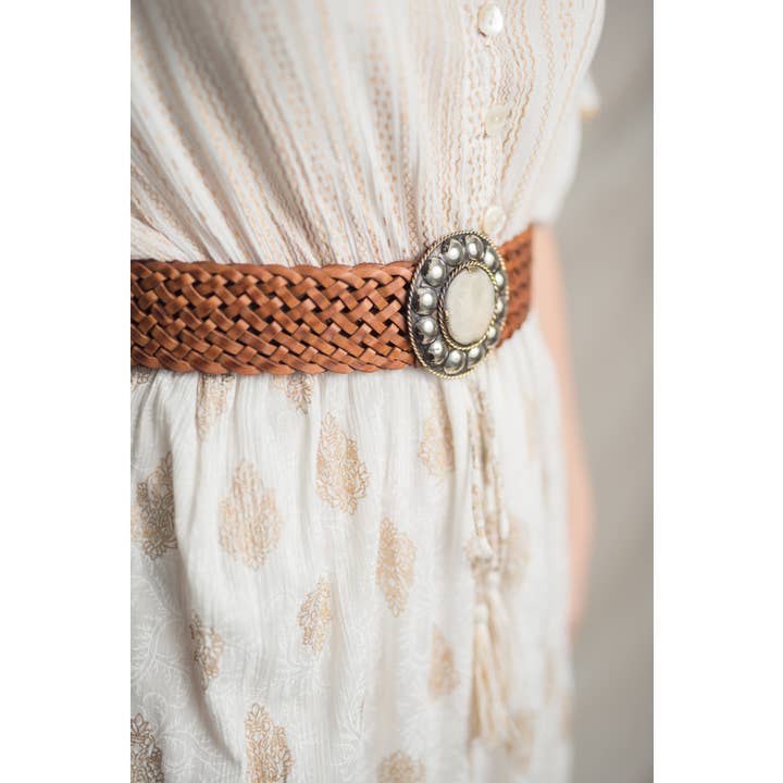 Lula Natura Mars Brown Leather Belt - Little Miss Muffin Children & Home