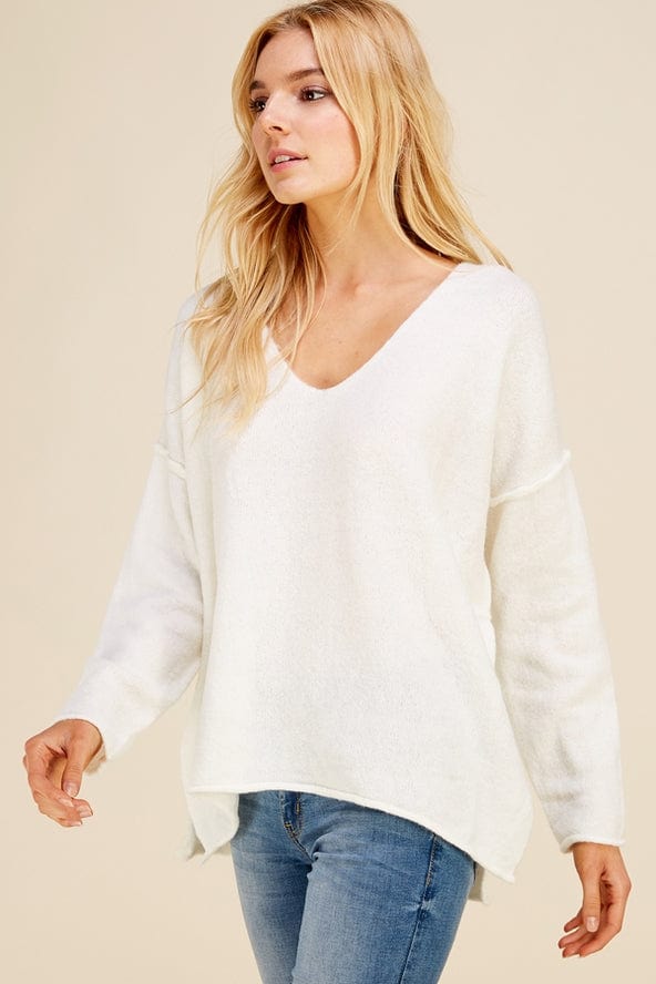 Pinch Pinch Soft V-Neck Knit Sweater - Little Miss Muffin Children & Home