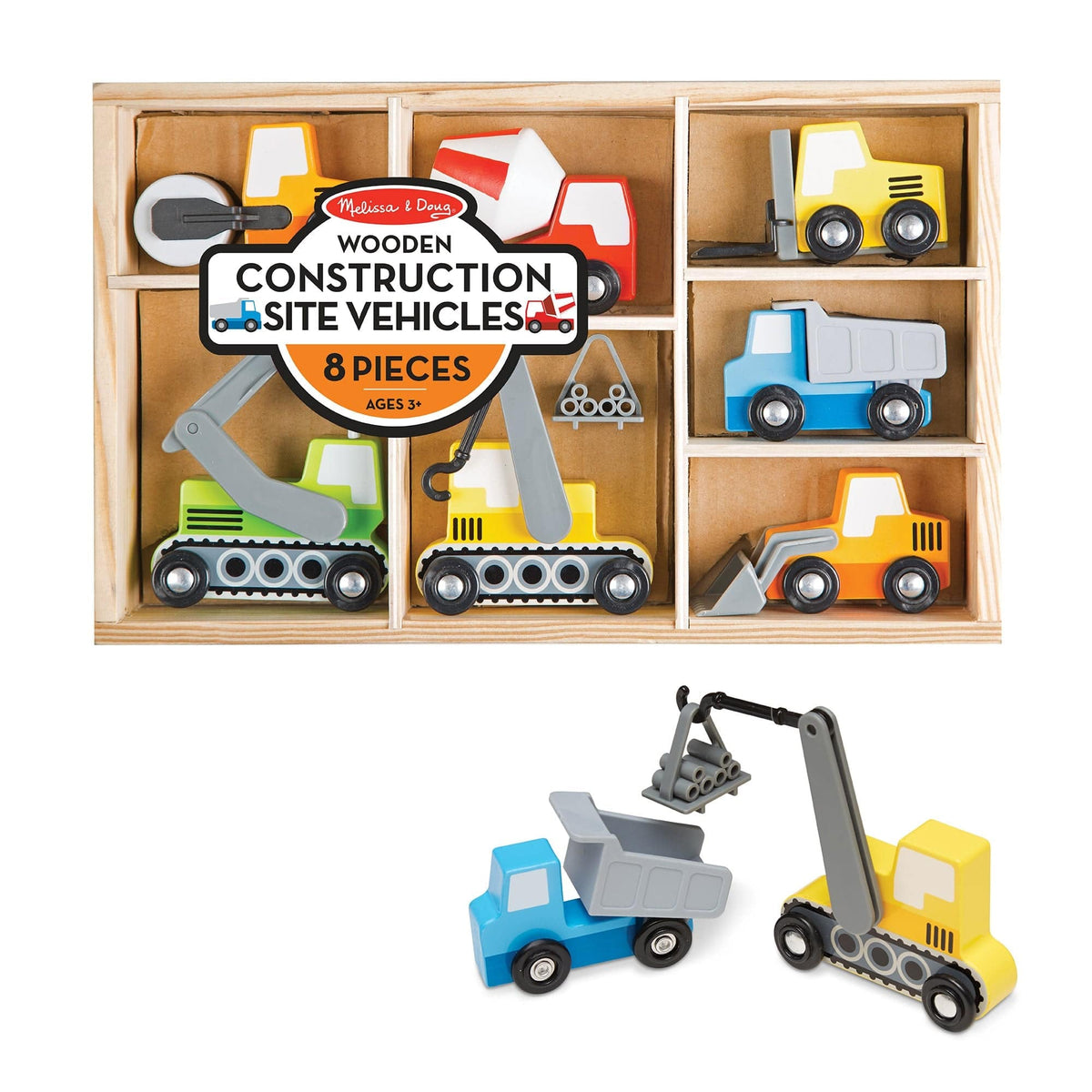 Melissa & Doug Melissa & Doug Wooden Construction Site Vehicles - Little Miss Muffin Children & Home