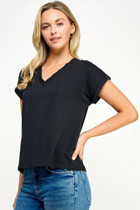 Ellison Ellison V-Neck Tee - Little Miss Muffin Children & Home