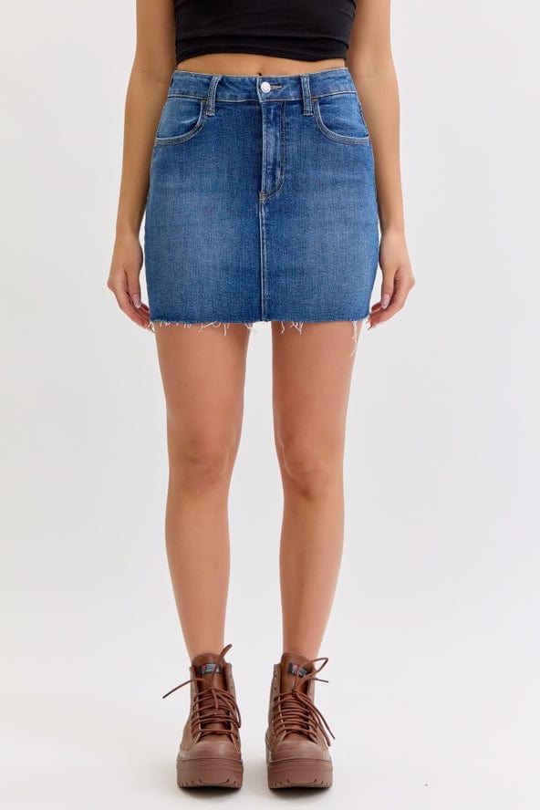 Cello Jeans Mid Rise Denim Mini Skirt - Little Miss Muffin Children & Home