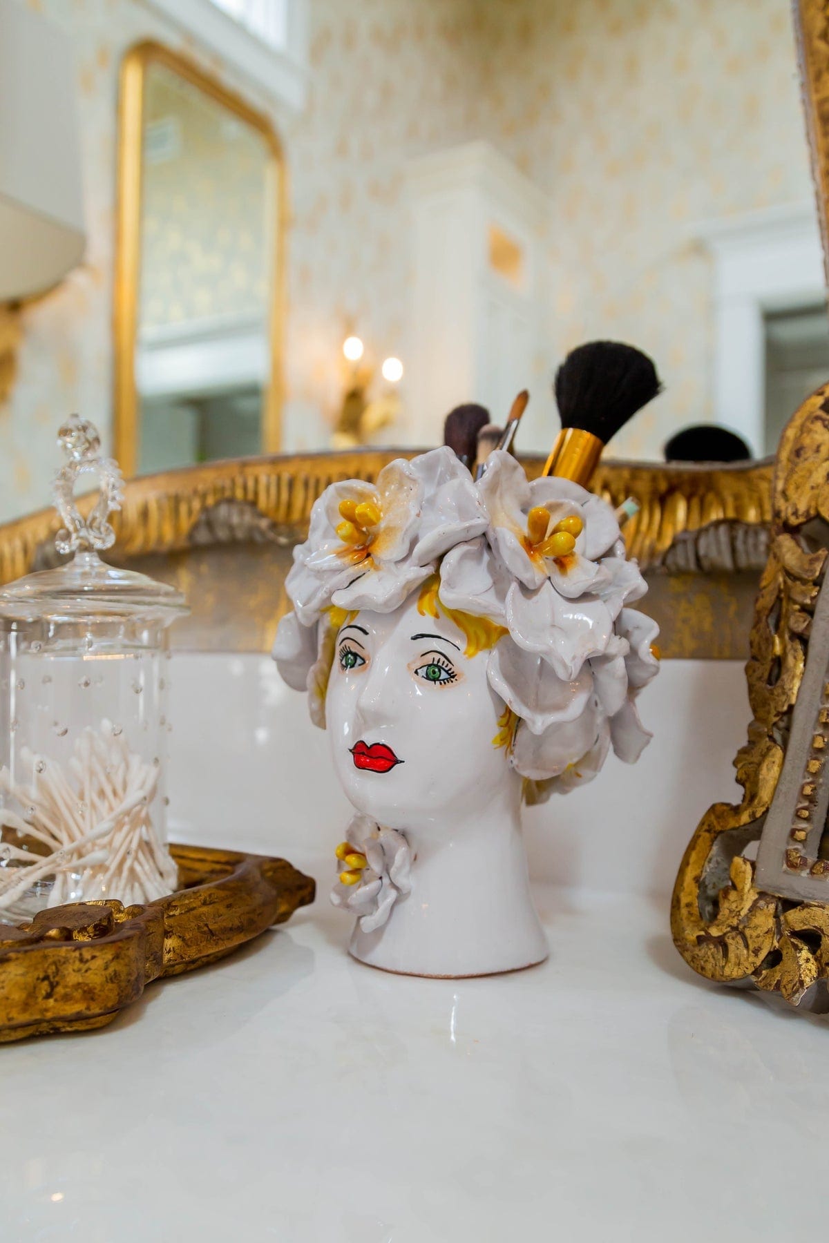 Abigail's Home Decor Abigail's Small Ceramic Head Vase, Magnolia - Little Miss Muffin Children & Home