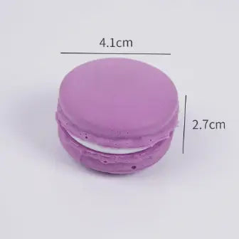 Purple Soft Foam Realistic Macaron Dessert Squeeze Toy