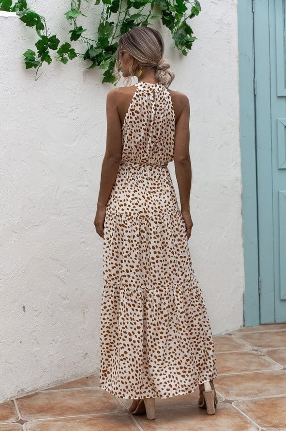 Miss Sparkling Miss Sparkling Animal Print Halter Dress - Little Miss Muffin Children & Home