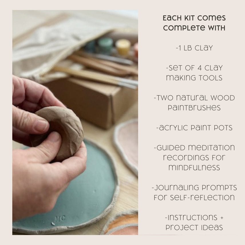 Breathe People Breathe People Meditative Art Clay Kit + Self-Care Meditations and Projects - Little Miss Muffin Children & Home