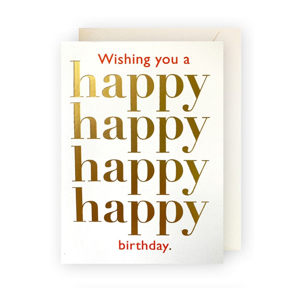 J.Falkner Cards J Falkner Happy Happy Birthday Enclosure Card - Little Miss Muffin Children & Home