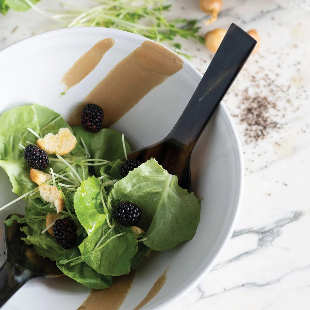 Bloomingville Bloomingville Stoneware Serving Bowl Reactive Glaze - Little Miss Muffin Children & Home