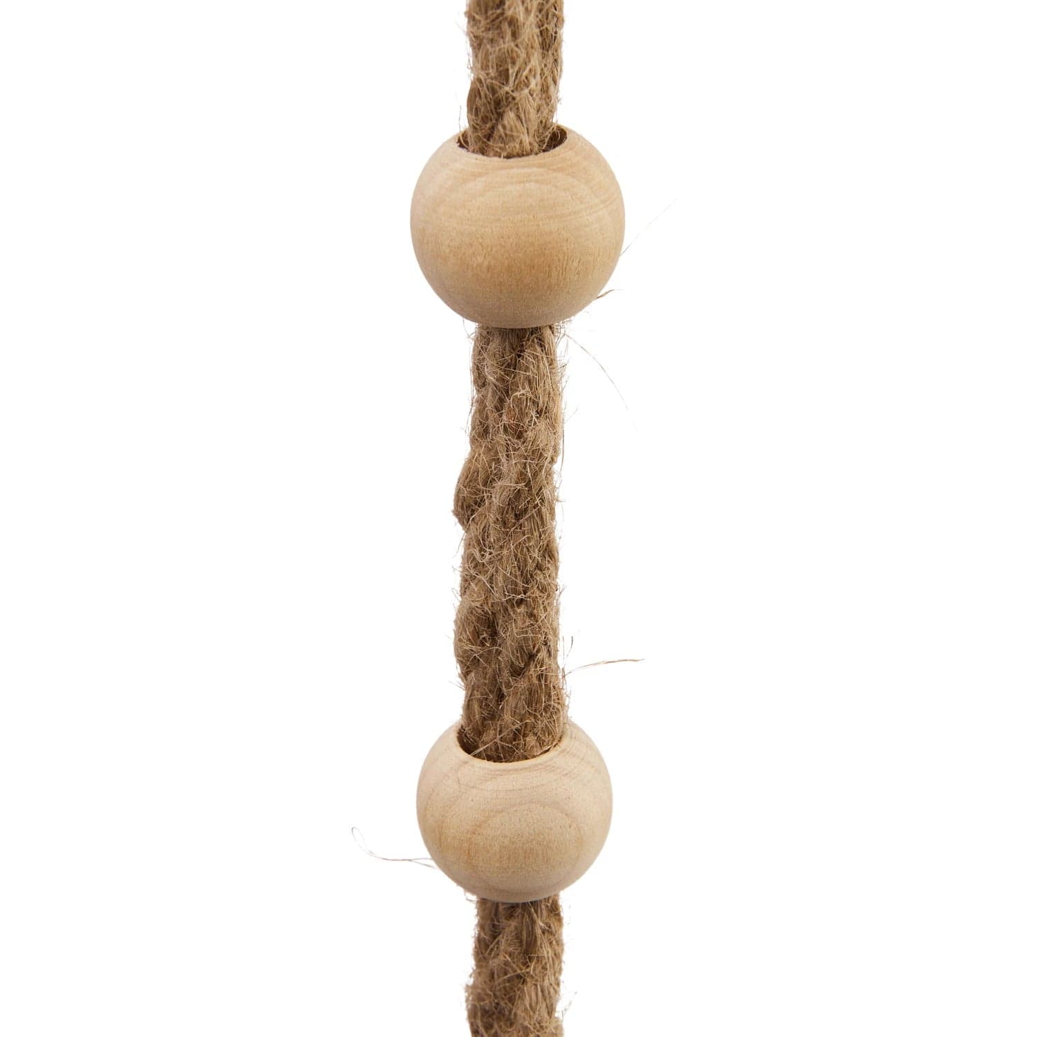 bloomingville hanging planter Bloomingville Hanging Stoneware Planter with Wood Beaded Rope, Natural