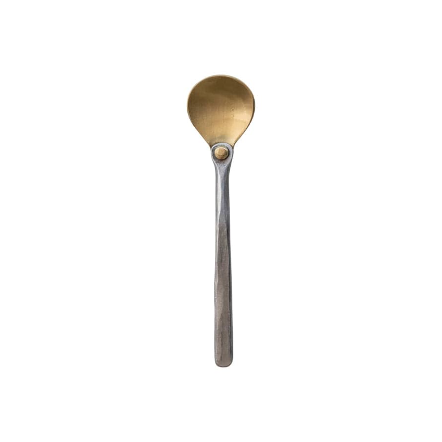 Bloomingville Bloomingville Brass Spoon with Hammered Aluminum Handle - Little Miss Muffin Children & Home