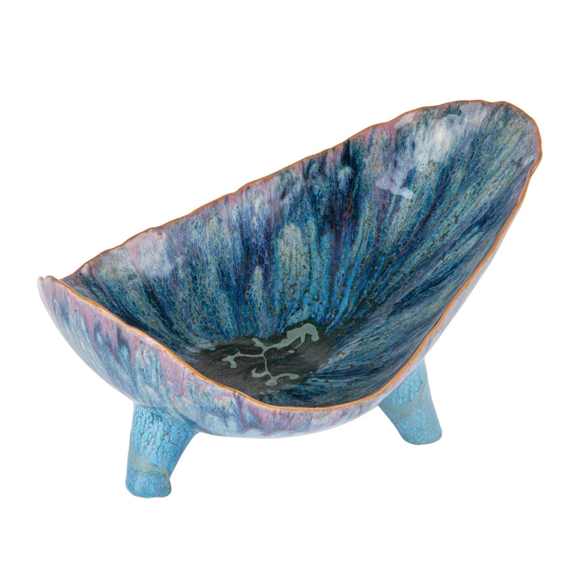 Bloomingville Stoneware Footed Organic Shaped Bowl (Each One Will Vary) - Little Miss Muffin Children & Home