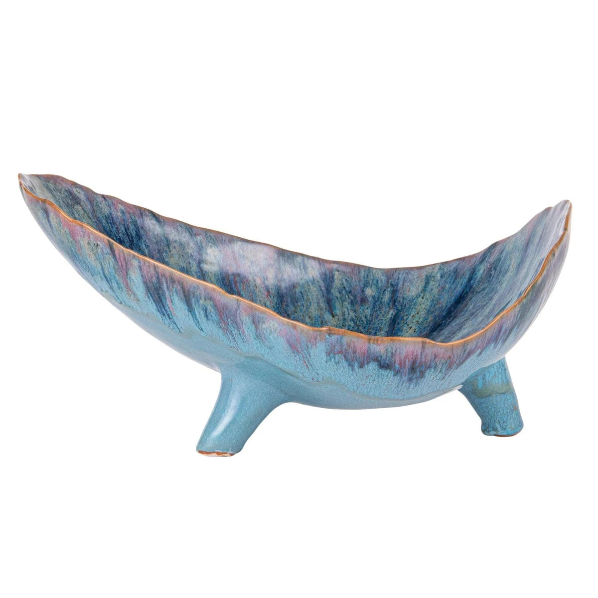 Bloomingville Stoneware Footed Organic Shaped Bowl (Each One Will Vary) - Little Miss Muffin Children & Home
