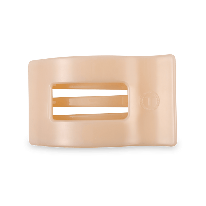 Teleties Rectangle Flat Hair Clip, Almond Beige - Little Miss Muffin Children & Home