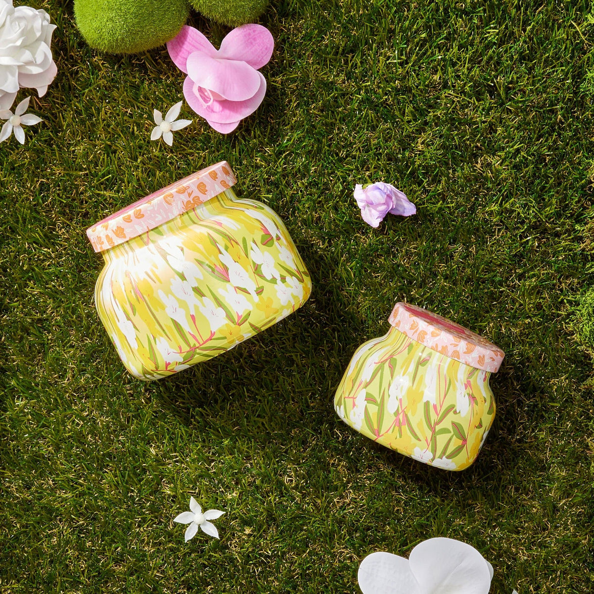 Aloha Orchid Pattern Play Jar Candle