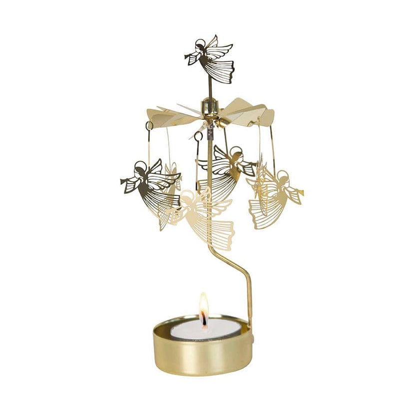 rotating angel candle holder