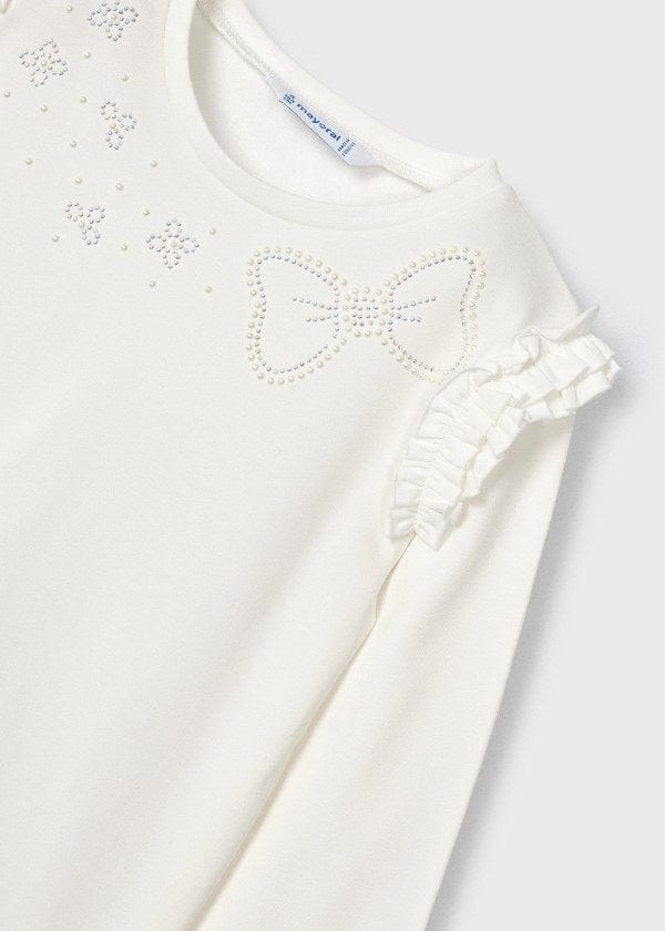 Mayoral Usa Inc Mayoral Ruffle Trim Long Sleeve Tee - Little Miss Muffin Children & Home