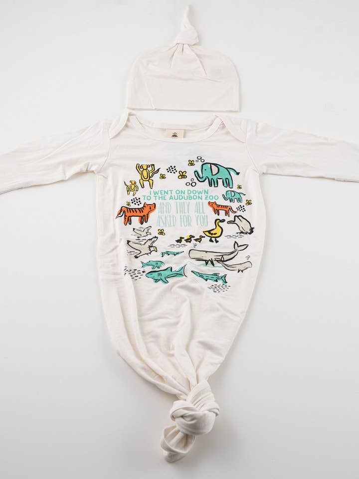 baby audobon zoo night gown