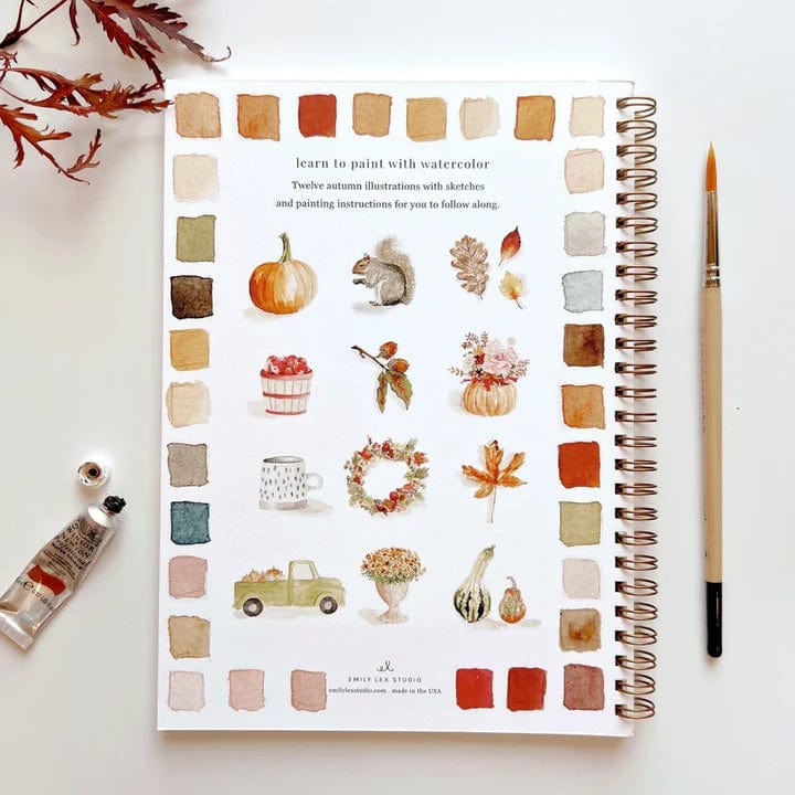 Emily Lex Studio Emily Lex Studio Autumn Watercolor Workbook - Little Miss Muffin Children & Home