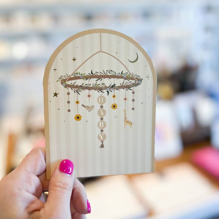 Ginger P Designs Ginger P Designs Baby Mobile Arch Greeting Card - Little Miss Muffin Children & Home