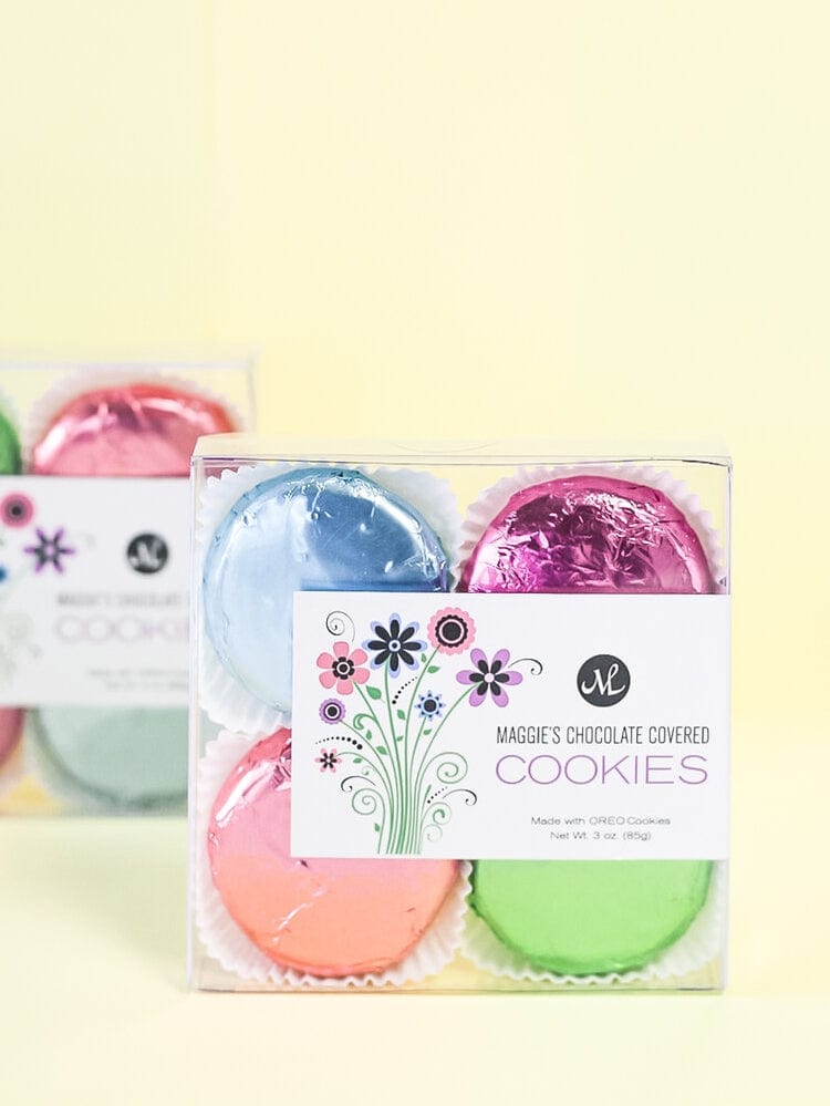 Maggie Lyon Chocolatiers Maggie Lyon Chocolatiers 4 Piece Chocolate Covered Cookies Spring Pastels - Little Miss Muffin Children & Home