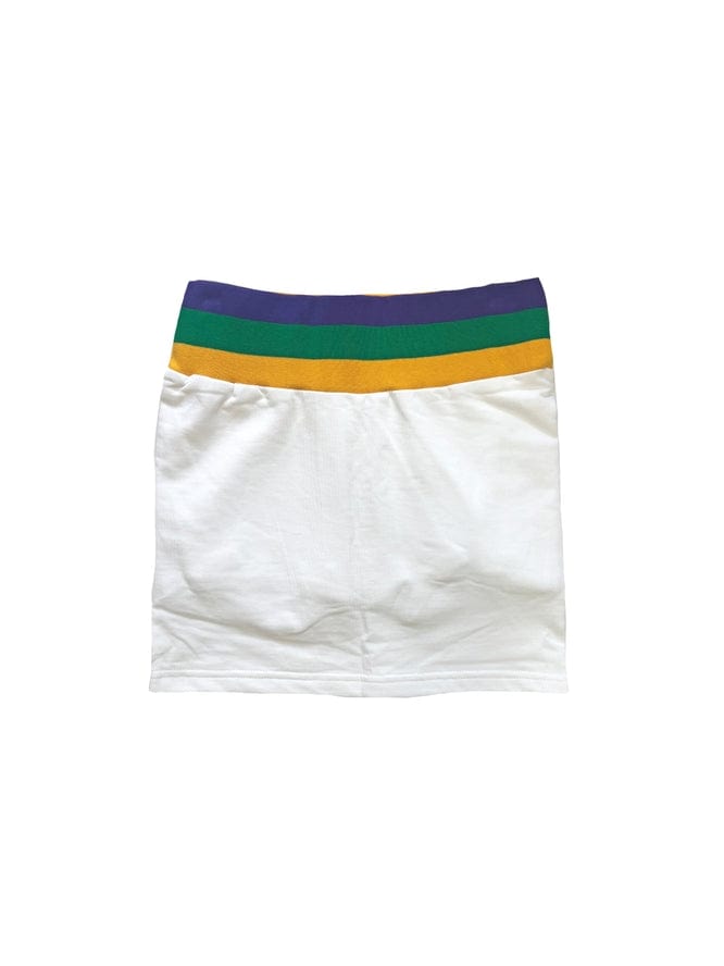 Mardi Gras Creations Mardi Gras Creations Adult Straight Cut Skort - White - Little Miss Muffin Children & Home