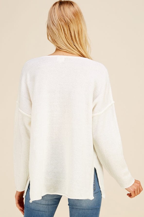 Pinch Pinch Soft V-Neck Knit Sweater - Little Miss Muffin Children & Home