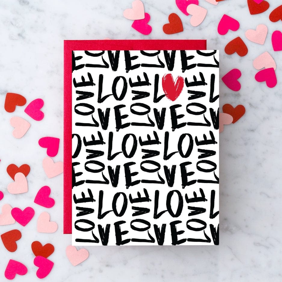 Design with Heart Design with Heart Handwritten Love Greeting Card - Little Miss Muffin Children & Home
