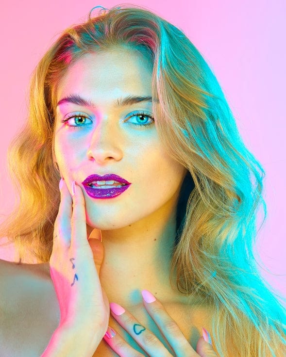 Unicorn Snot Quiet Riot 2in1 Purple-Astro Glitter Lip Duo Lip Paint - Little Miss Muffin Children & Home