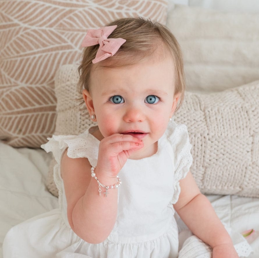 Cherished Moments Sterling Silver Cross Bracelet - Little Miss Muffin Children & Home