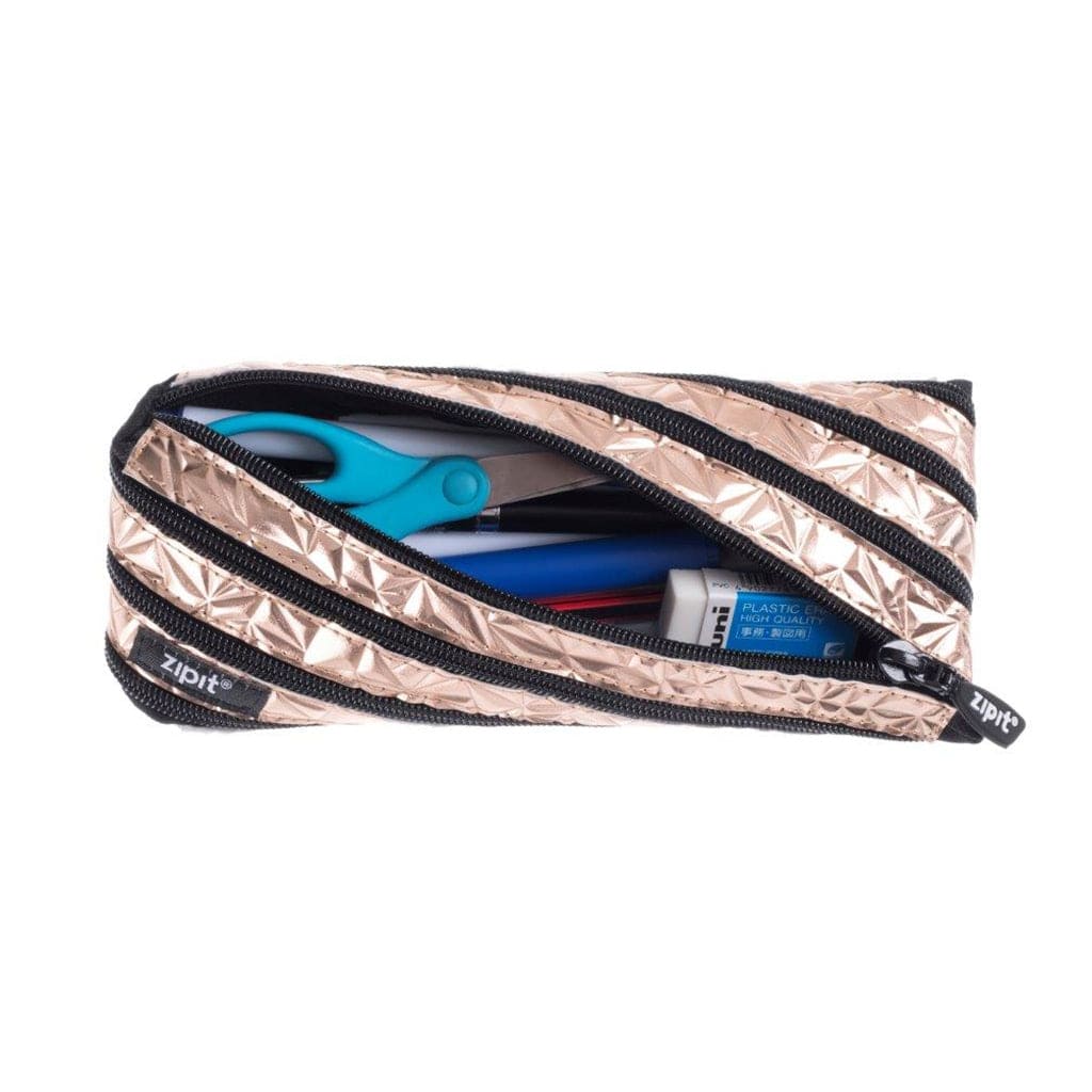 Zipit Usa Metallic Pouch in Rosegold - Little Miss Muffin Children & Home