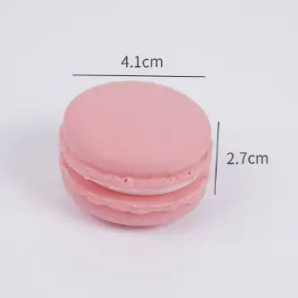 Pink Soft Foam Realistic Macaron Dessert Squeeze Toy