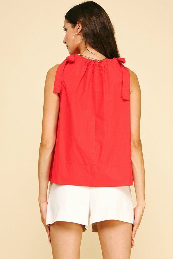 Pinch Tie Shoulder Sleeveless Top - Little Miss Muffin Children & Home