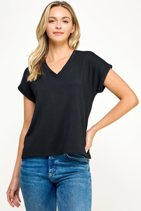 Ellison Ellison V-Neck Tee - Little Miss Muffin Children & Home