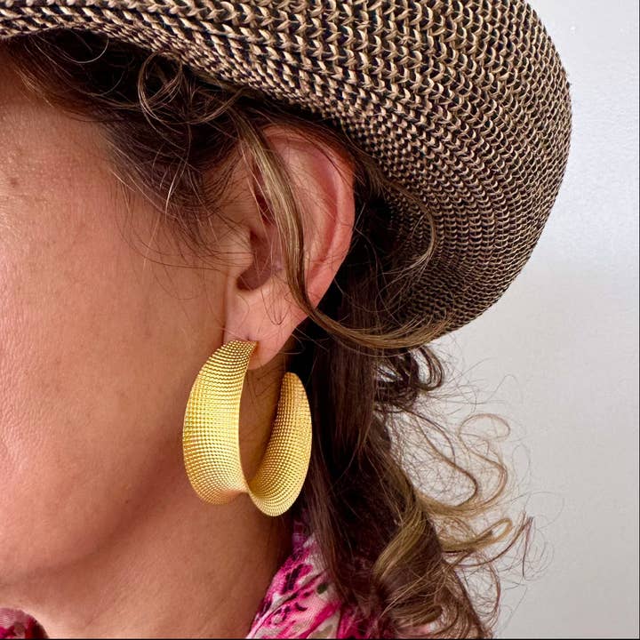 Betty Carre Betty Carre Python Hoop Earrings - Little Miss Muffin Children & Home