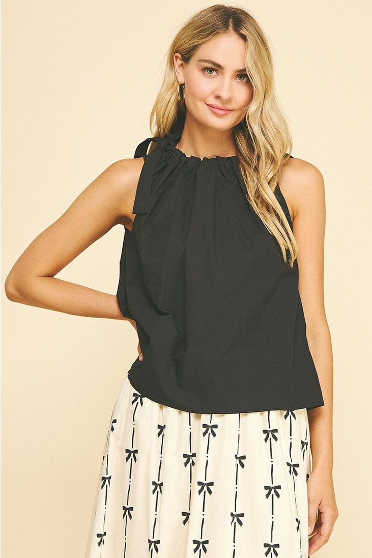 Pinch Tie Shoulder Sleeveless Top - Little Miss Muffin Children & Home