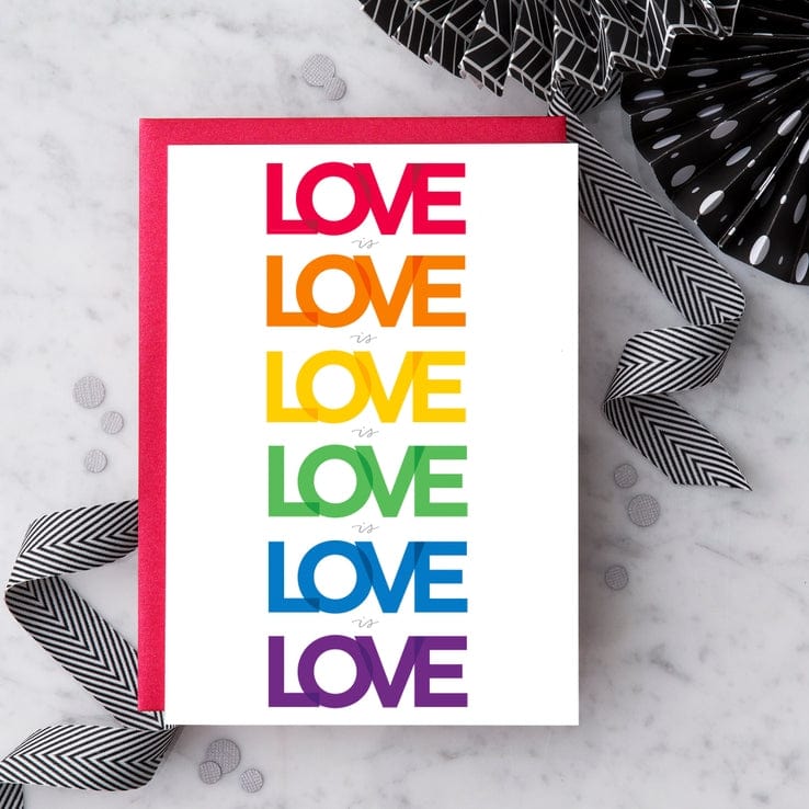 Design with Heart Design with Heart "Love is Love is Love" Greeting Card - Little Miss Muffin Children & Home