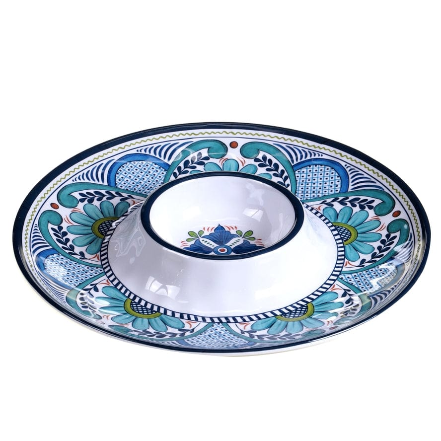 Certified International Certified International Talavera Melamine Chip & Dip 14.5" - Little Miss Muffin Children & Home