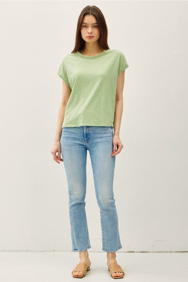 Be Cool Exposed Seam Detail Boxy Muscle Top - Little Miss Muffin Children & Home