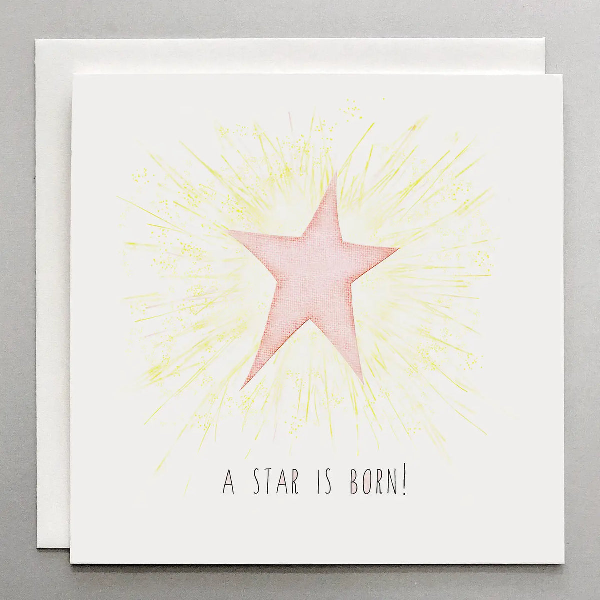 A Star Is Born Girl Baby Card
