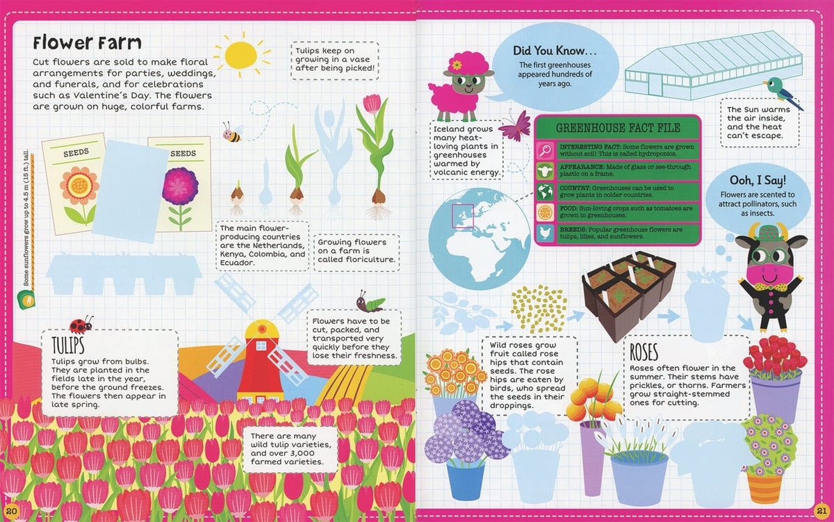 EDC Publishing Farm, Sticker Facts - Little Miss Muffin Children & Home