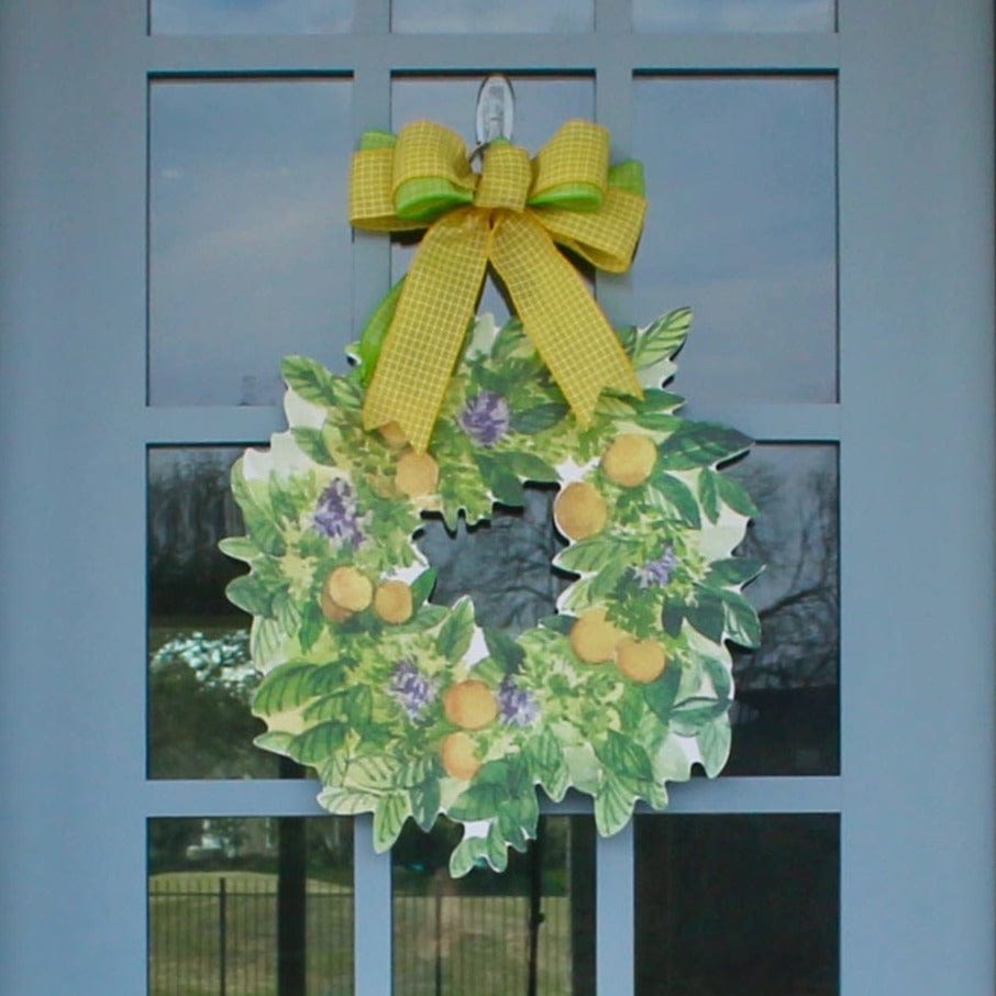 Front Porch Elegance Front Porch Elegance Summer Citrus Wreath Door Hanger with Bow - Little Miss Muffin Children & Home