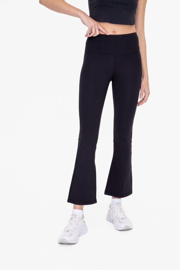 Mono B Mono B High-Waisted Flare Leggings - Little Miss Muffin Children & Home