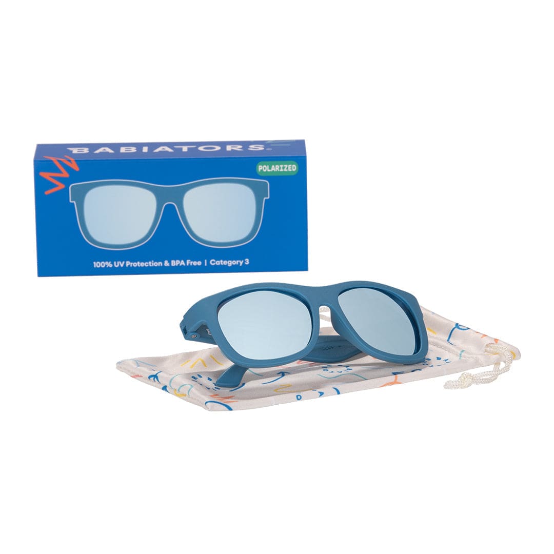 Babiators Midnight Blue Polarized Kid Sunglasses with Mirrored Lens - Little Miss Muffin Children & Home