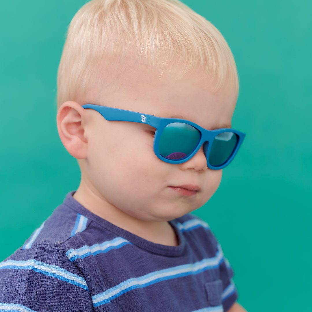 Babiators Midnight Blue Polarized Kid Sunglasses with Mirrored Lens - Little Miss Muffin Children & Home