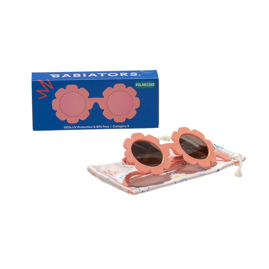 Babiators Peach Keen Polarized Flower Sunglasses with Mirrored Lens - Little Miss Muffin Children & Home
