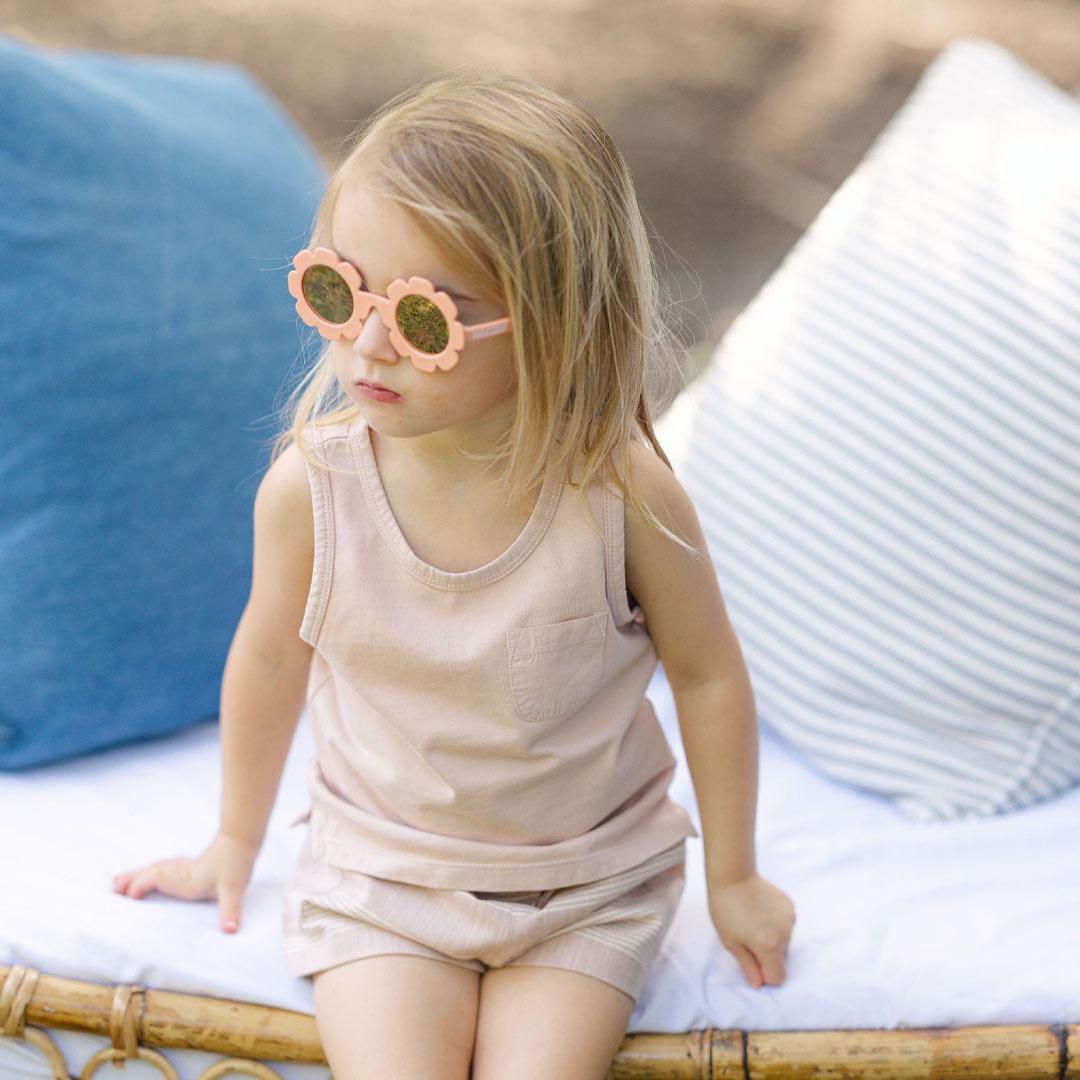 Babiators Peach Keen Polarized Flower Sunglasses with Mirrored Lens - Little Miss Muffin Children & Home