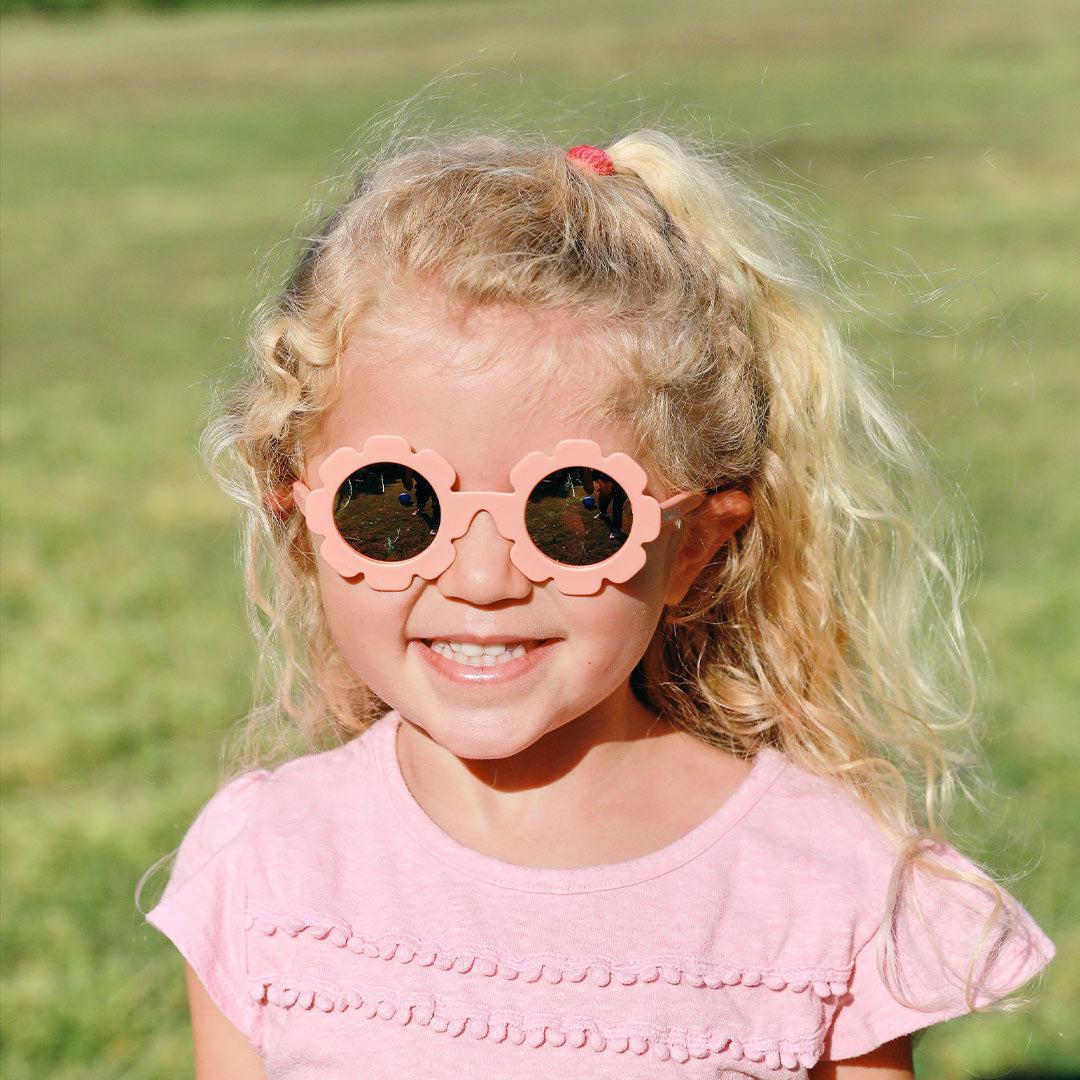 Babiators Peach Keen Polarized Flower Sunglasses with Mirrored Lens - Little Miss Muffin Children & Home